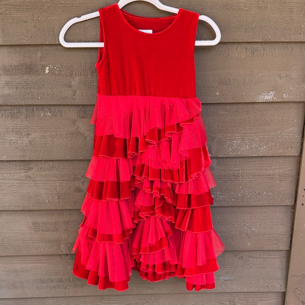 Lemon Loves Lime Vibrant Red Dress size 6